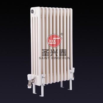 圣兴春钢制柱型散热器,加工定制GZ409钢制四柱型散热器-热水型暖气片