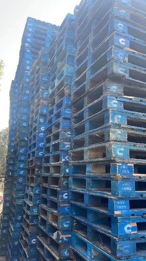 潍坊回收二手塑料托盘,蓝色塑料托盘回收