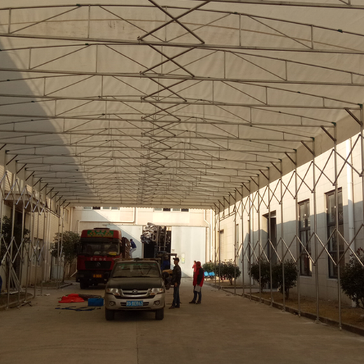 齐齐哈尔大型仓库雨棚出售,推拉式遮阳棚厂家