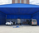 渭南大型仓库雨棚定制安装,仓库移动雨篷图片