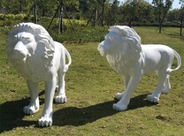 河北动物狮子雕塑尺寸,喷漆狮子雕塑图片4