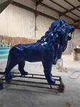 新品狮子雕塑现货批发,喷漆狮子雕塑