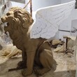 曲阳县新品狮子雕塑设计,喷漆狮子雕塑图片