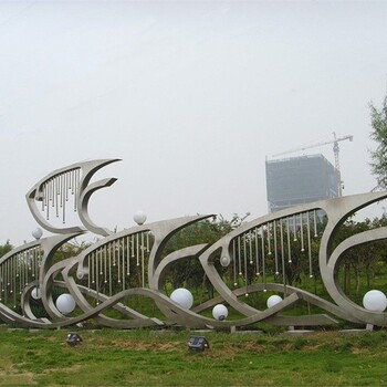 天津不锈钢鱼儿群雕塑定做