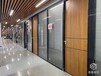 徐州办公室铝合金玻璃百叶隔墙材质,办公室双层玻璃百叶高隔断