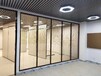 湛江玻璃隔断铝合金玻璃隔断安装,办公室成品铝合金高隔间