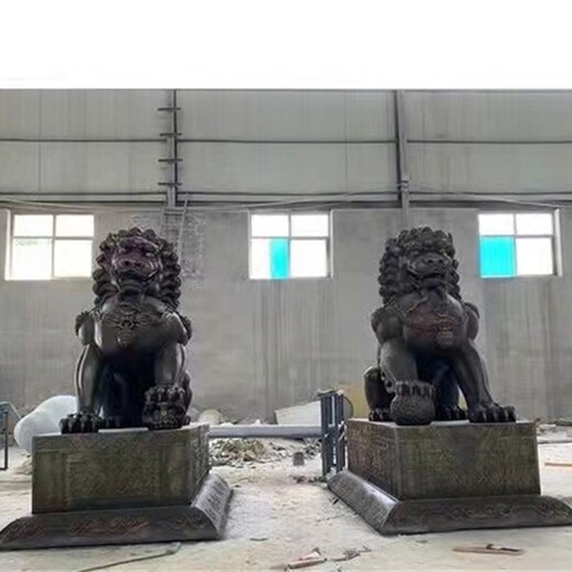 山东彩绘狮子雕塑生产厂家