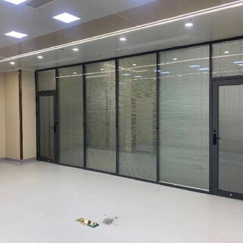 南京办公室铝合金玻璃百叶隔墙厂家