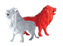 河北动物狮子雕塑尺寸,喷漆狮子雕塑图片2