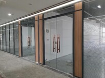 美隔办公室双层玻璃百叶高隔断,徐州办公室铝合金玻璃百叶隔墙图片1
