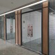 佳木斯生产办公室铝合金玻璃百叶隔墙,办公室双玻百叶帘高隔墙产品图