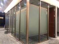 美隔办公室铝合金玻璃百叶高隔间,南汇办公室铝合金玻璃百叶隔墙加工图片3