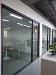 黑河生产办公室铝合金玻璃百叶隔墙图片5