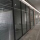 办公室铝合金玻璃百叶高隔间图