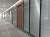 哈尔滨办公室铝合金玻璃百叶隔墙报价及图片,办公室双层玻璃百叶高隔断