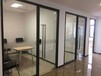 美隔办公室双层玻璃百叶高隔断,哈尔滨办公室铝合金玻璃百叶隔墙代理