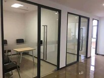 美隔办公室双层玻璃百叶高隔断,徐州办公室铝合金玻璃百叶隔墙图片5