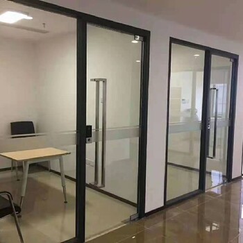 宿迁办公室铝合金玻璃百叶隔墙加工,办公室铝合金玻璃百叶高隔间