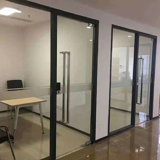 哈尔滨办公室铝合金玻璃百叶隔墙厂家,办公室铝合金玻璃百叶高隔间