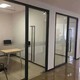 办公室铝合金玻璃百叶高隔间图