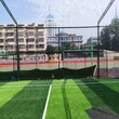学校篮球场围网安装山东聊城学校足球场围网