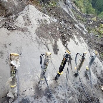 广西青秀矿山开采破硬石头机械液压岩石劈裂机,分裂机