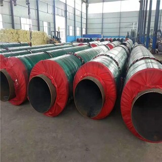 郑州岩棉填充保温管厂家,钢套钢直埋保温钢管图片6