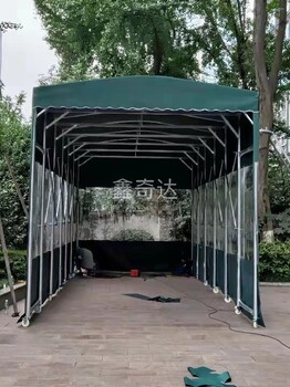 鑫奇达电动伸缩棚,东坡区销售篮球场移动雨棚