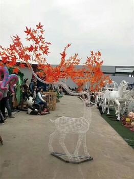 北京鏤空不銹鋼鹿雕塑,不銹鋼雕塑鹿