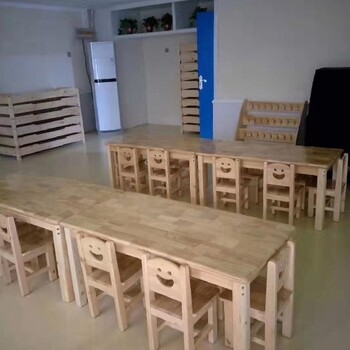 上海幼儿园教具厂/木制桌椅/幼儿床,幼儿园松木课桌椅橡木课桌椅