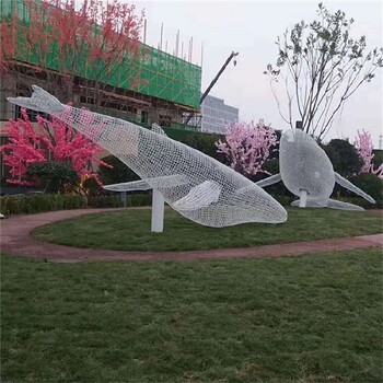鏤空園林景觀雕塑，不銹鋼景觀雕塑圖片