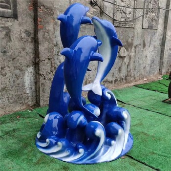 江蘇園林景觀不銹鋼海豚雕塑