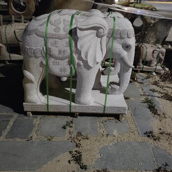 寺庙大象石雕大象石雕图片厂家批发青石大象石雕