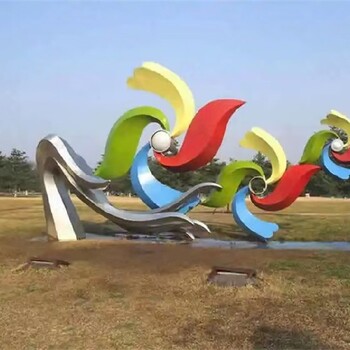 天津拉絲園林景觀雕塑，不銹鋼景觀雕塑廠家