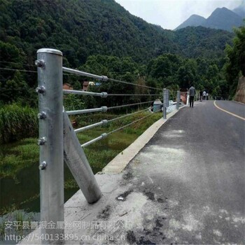 景区缆索护栏/绳索防撞护栏/景区缆索厂家