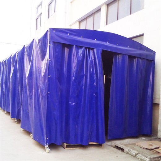 珠海金湾区迷你篮球场蓬工厂仓储物流篷,推拉式伸缩雨棚