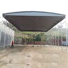 佛山三水倉儲戶外大排檔棚伸縮推拉帳篷電動伸縮雨棚定制