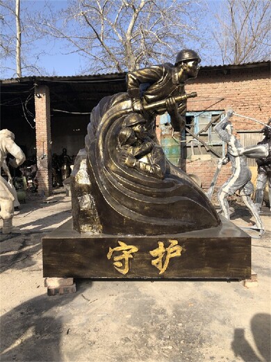贵州定制玻璃钢消防员雕塑制作,消防人物雕塑
