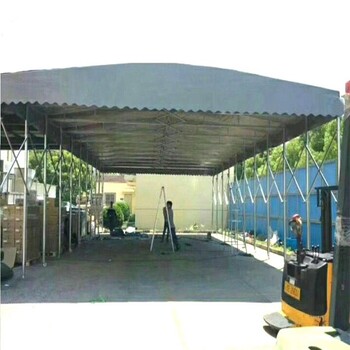 深圳移动推拉篷设计安装推拉式伸缩雨棚运动场所遮阳蓬