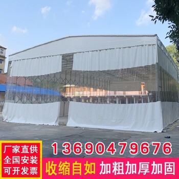 浩盛电动雨棚,重庆永川户外电动推拉仓库雨棚厂家