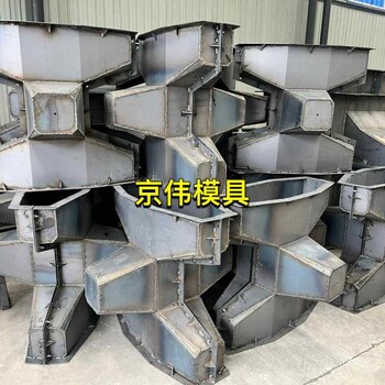 福州水泥预制扭王字防浪石模具栅栏板钢模具产品