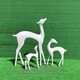 河南商丘別墅玻璃鋼鹿草坪綠化裝飾抽象鹿產品圖