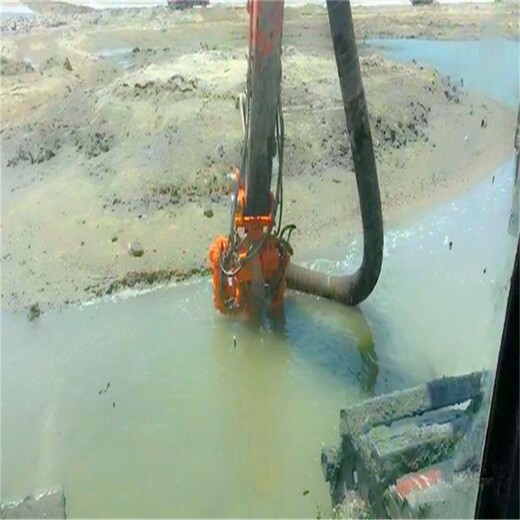 鲲升挖机潜水抽沙泵挖机改装铰吸抽沙泵