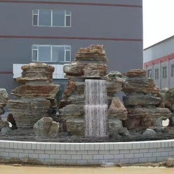 临汾蒲县景观石天然石大型千层石假山功能