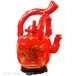 西宁陶瓷瓷器十斤颜色釉陶瓷酒瓶10斤白酒酒坛红色提梁壶酒瓶