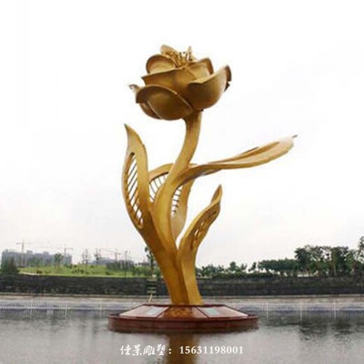 上海虹口不銹鋼荷花雕塑尺寸