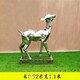 園林不銹鋼幾何母子鹿雕塑支持定制,抽象動物雕塑產品圖
