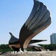抽象飛鴿雕塑圖
