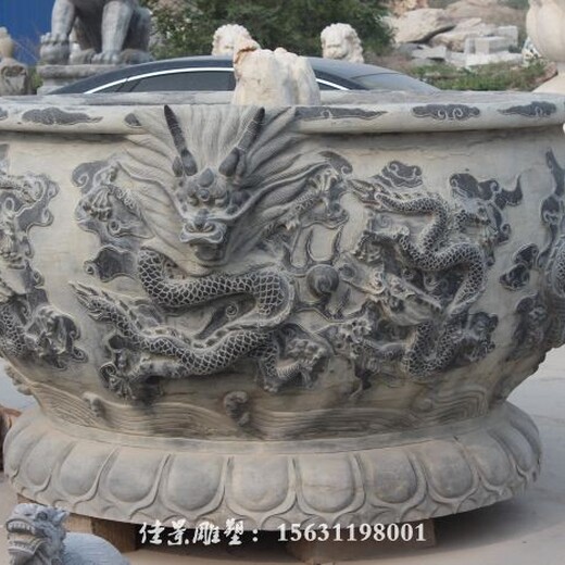北京懷柔生產大型石雕花盆雕塑價格,大理石花盆