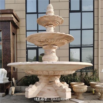 黄南工业汉白玉石雕喷泉规格,大理石喷泉雕塑